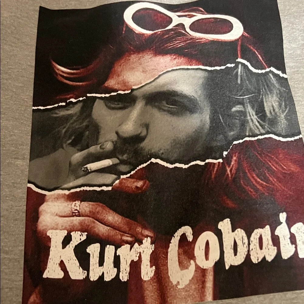 Kurt Cobain Nirvana - never worn Gray Crewneck Sweatshirt- very good quality